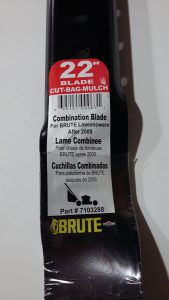 Brute lawn mower parts 22" blade